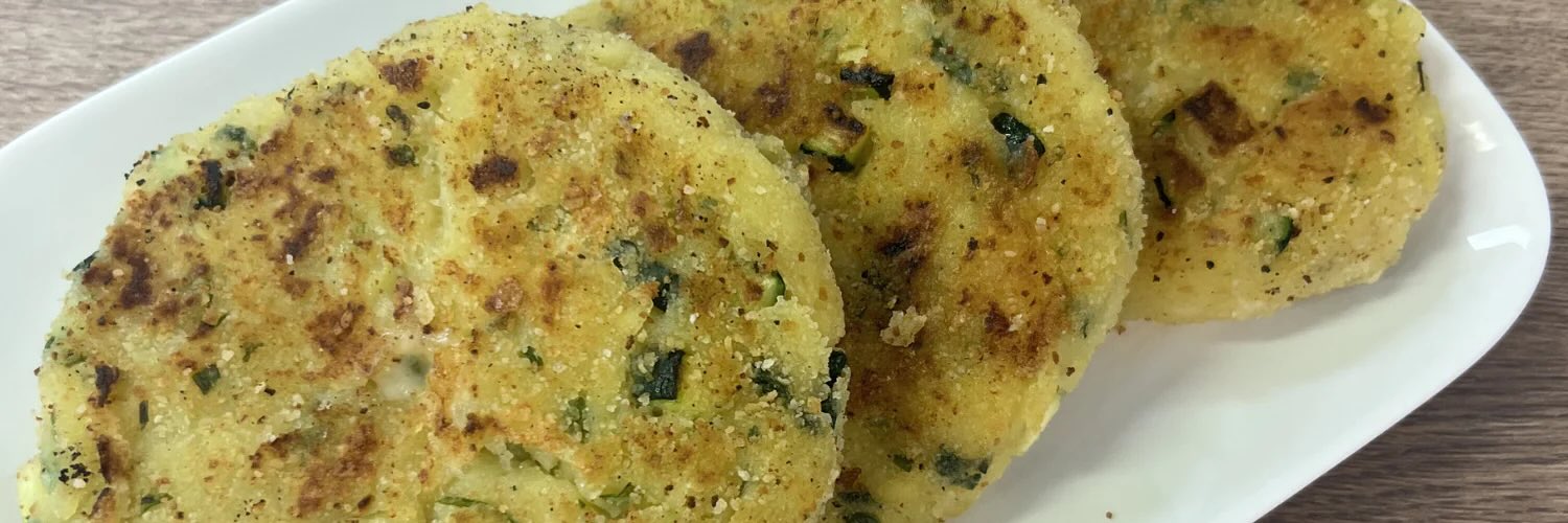 Knödel-Käse-Zucchini-Taler