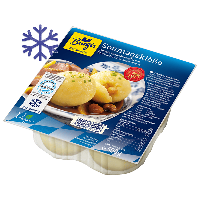 Burgis Tiefkühl Sonntagsklöße