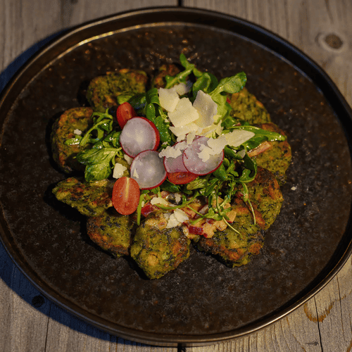 Spinatknödel-Carpaccio