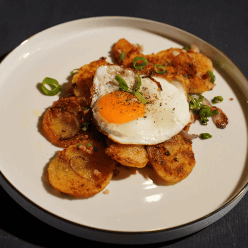 Bratkartoffeln mit Sonntagsknödel – Herzhaft & kross!