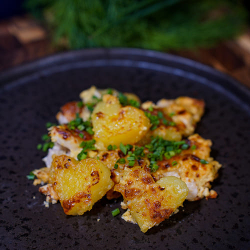 Herzelinosauflauf mit Mozzarella