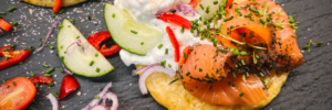 Roundies mit Lachs