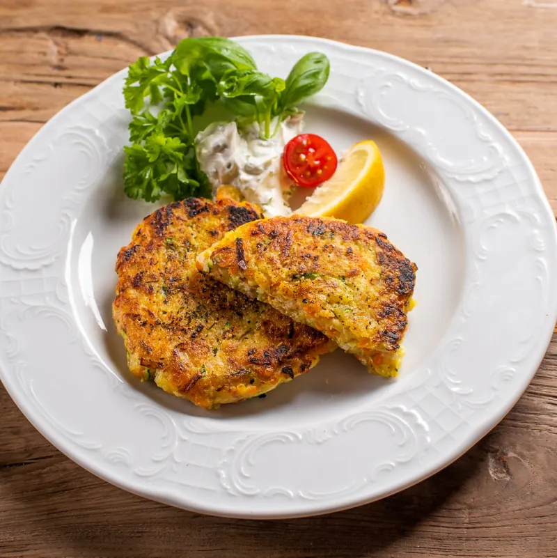 Kloßteig Gemüsepuffer